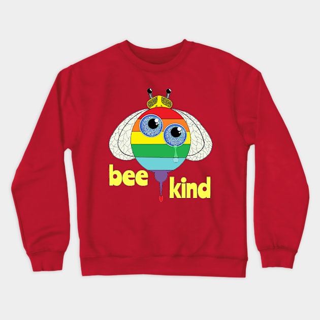 bee kind Crewneck Sweatshirt by Zenferren